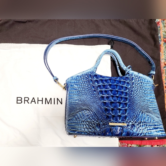 BRAHMIN | Elaine Blue Shadow Melbourne Bag | *NWT* - Picture 10 of 11